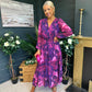 Emily Banded Midi Dress Navy