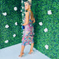 Paisley Sequin Midi Dress Fuch