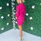 Amelia Sequin Mini Dress Fuchsia