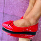Stevie Ballet Pumps Red