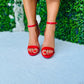 Roma Sandals Red