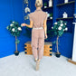 Marissa Short Sleeve Denim Jumpsuit Mocha PRE ORDER Arriving 15 August