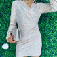 Amelia Sequin Mini Dress Champagne