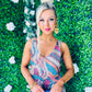 Paisley Sequin Midi Dress Fuch