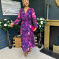 Emily Banded Midi Dress Navy