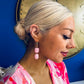 Vinni Drop Earrings Pink
