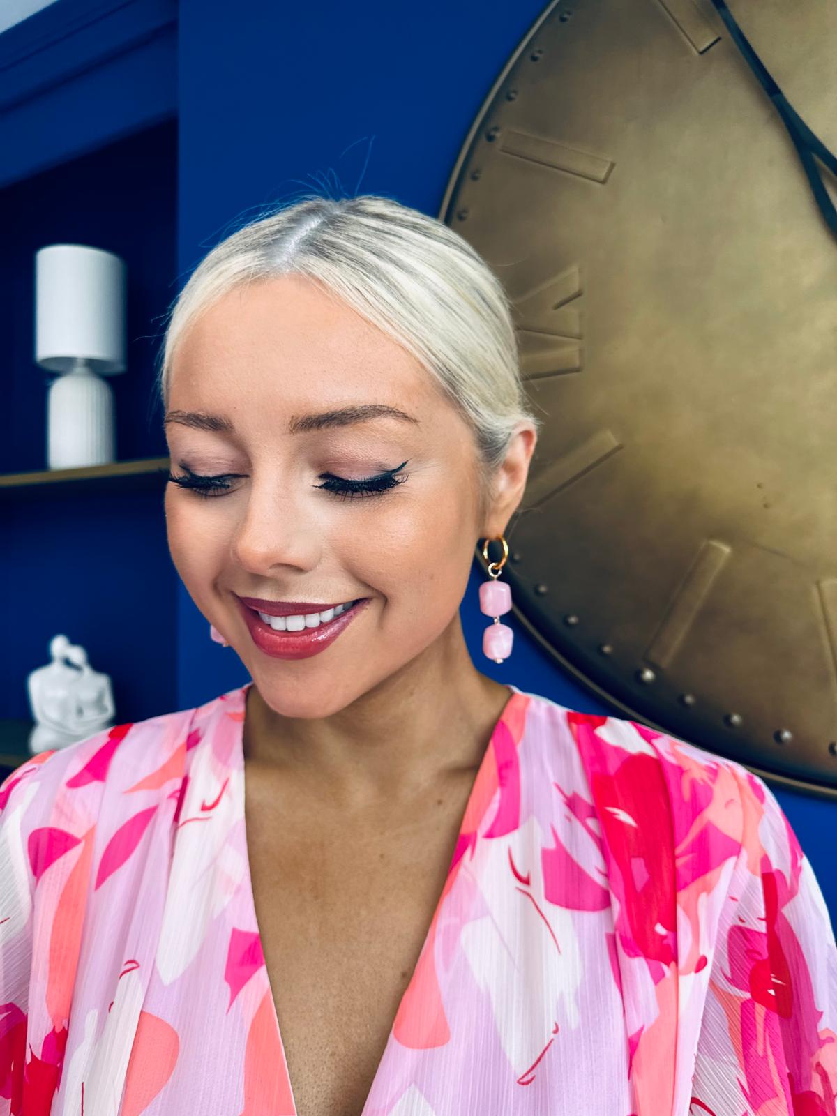Vinni Drop Earrings Pink