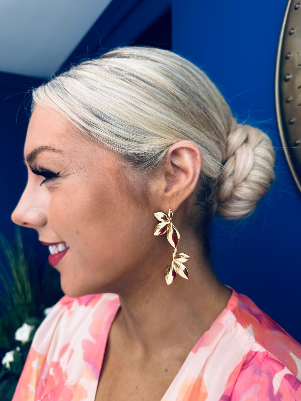 Shirley Drop Earrings Gold