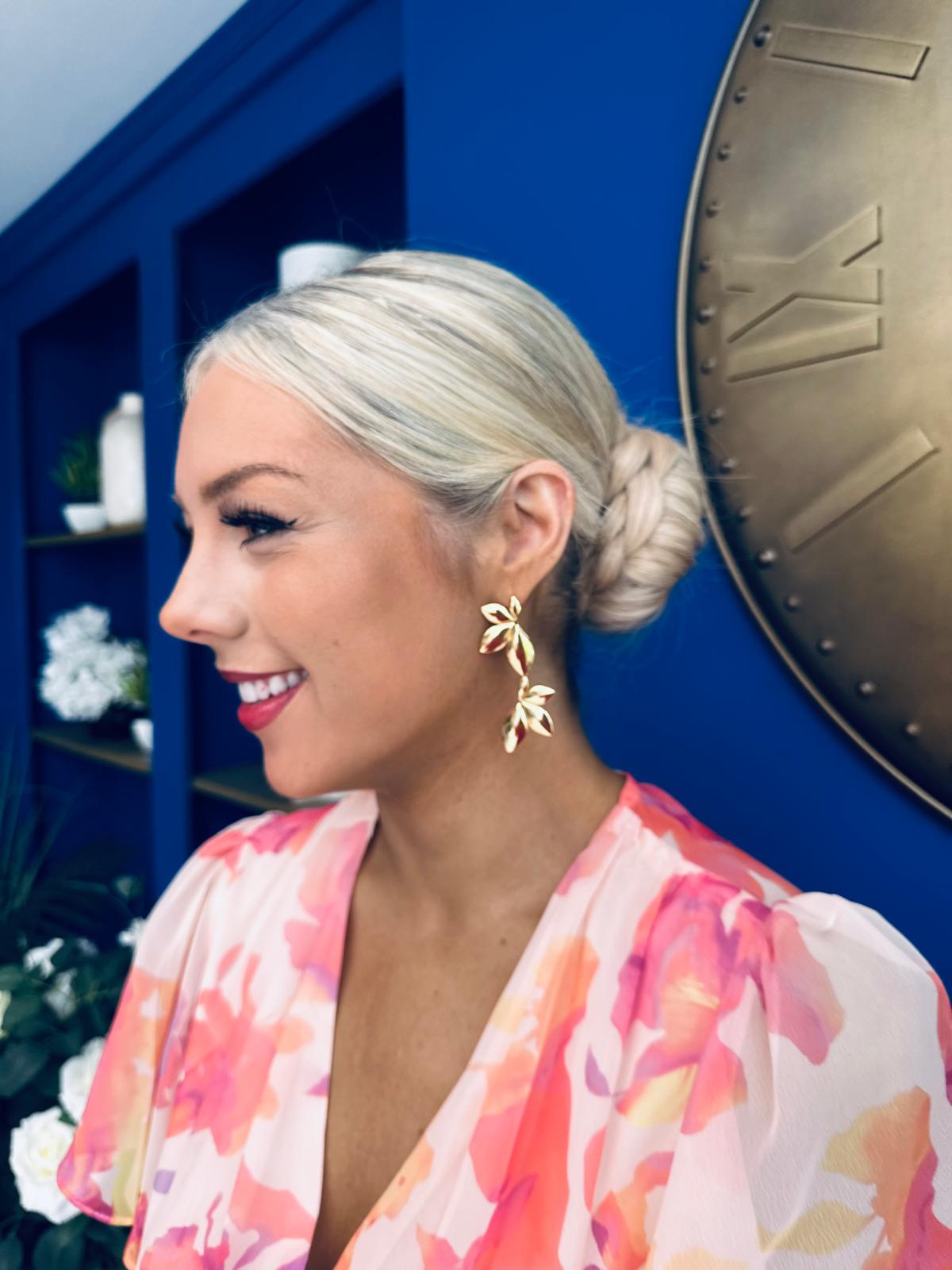 Shirley Drop Earrings Gold