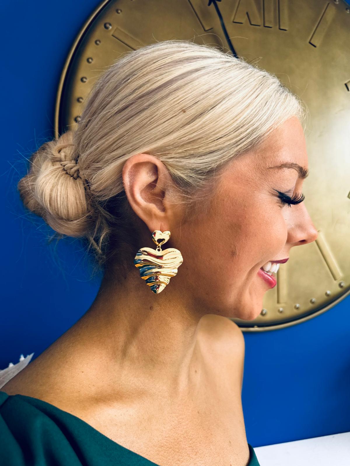 Croi Drop Earrings Gold