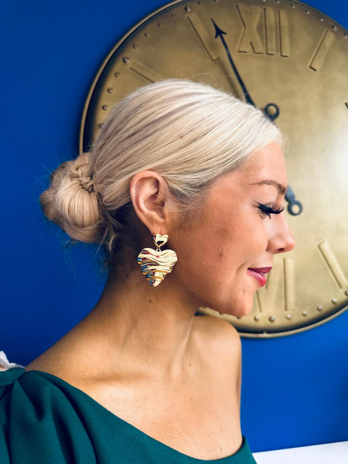 Croi Drop Earrings Gold