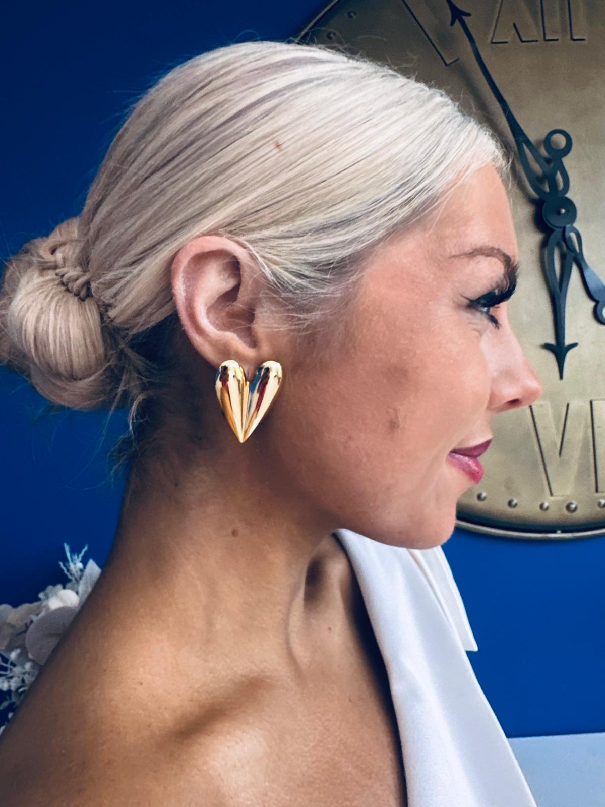 Rome Stud Earrings Gold