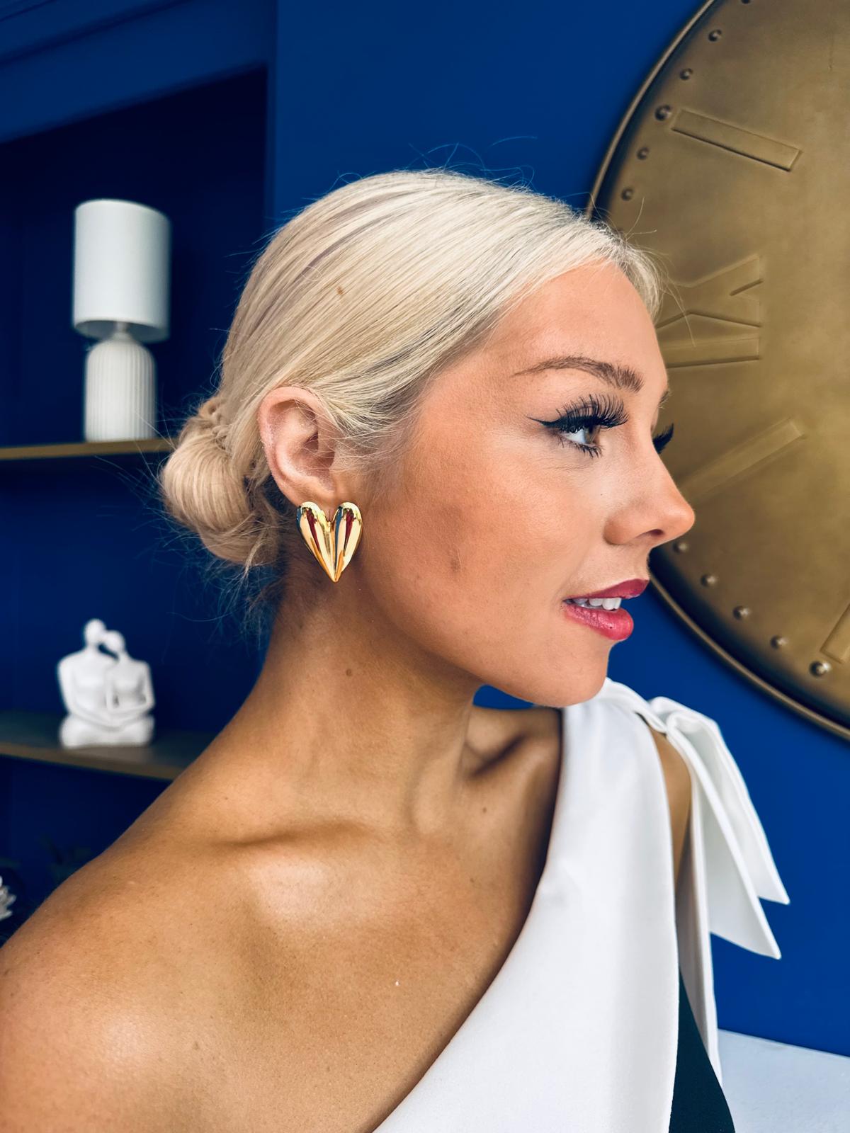Rome Stud Earrings Gold