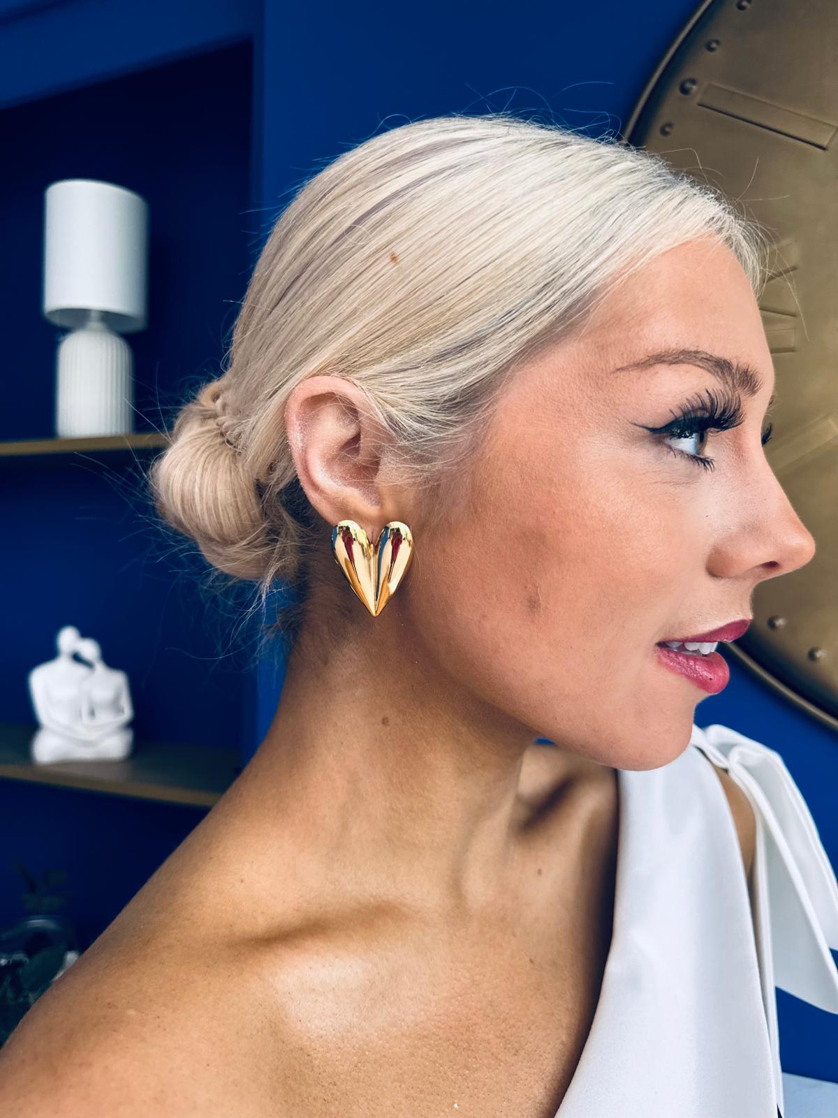 Rome Stud Earrings Gold