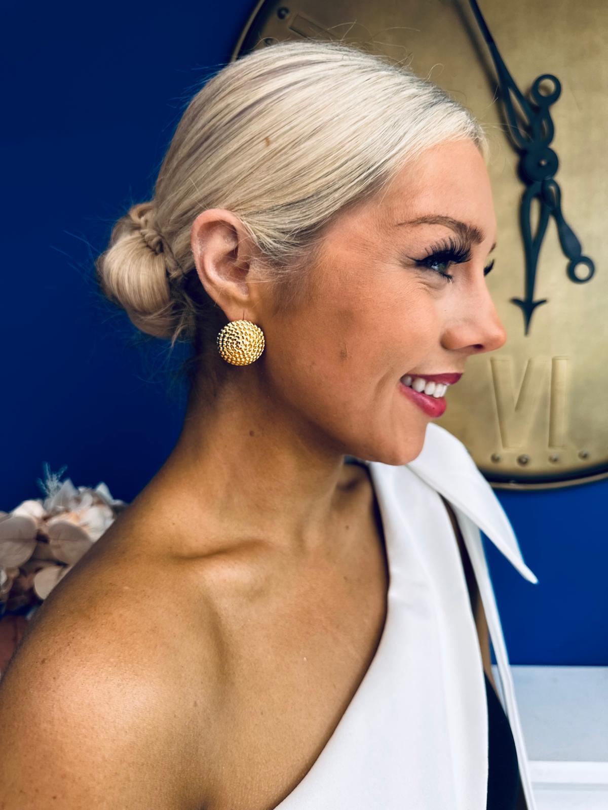Ava Stud Earrings Gold