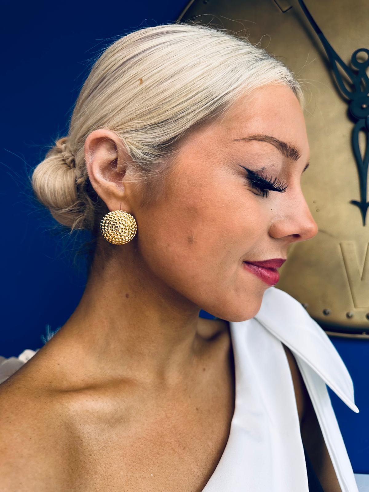 Ava Stud Earrings Gold