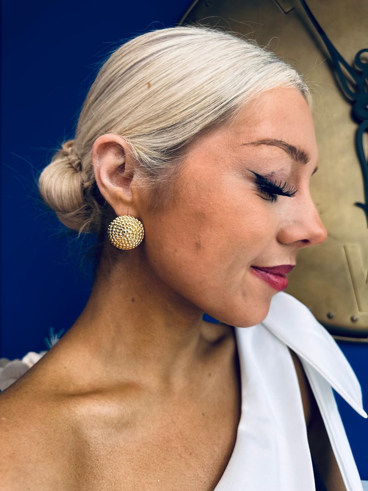 Ava Stud Earrings Gold
