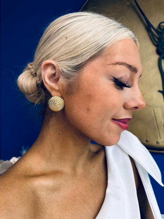 Ava Stud Earrings Gold