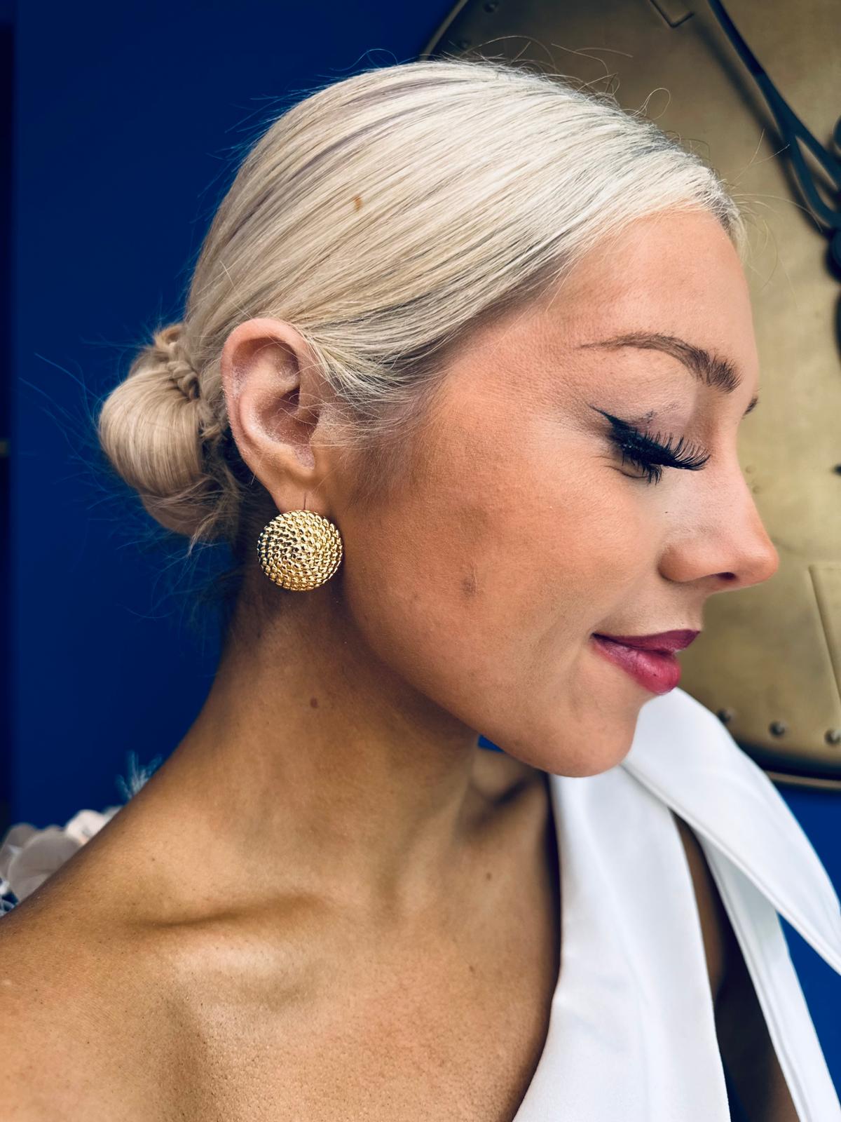 Ava Stud Earrings Gold