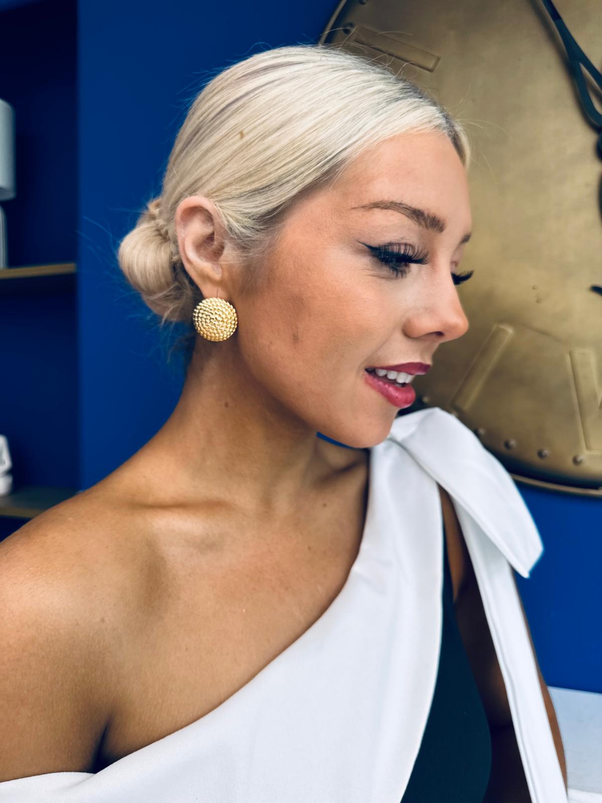 Ava Stud Earrings Gold
