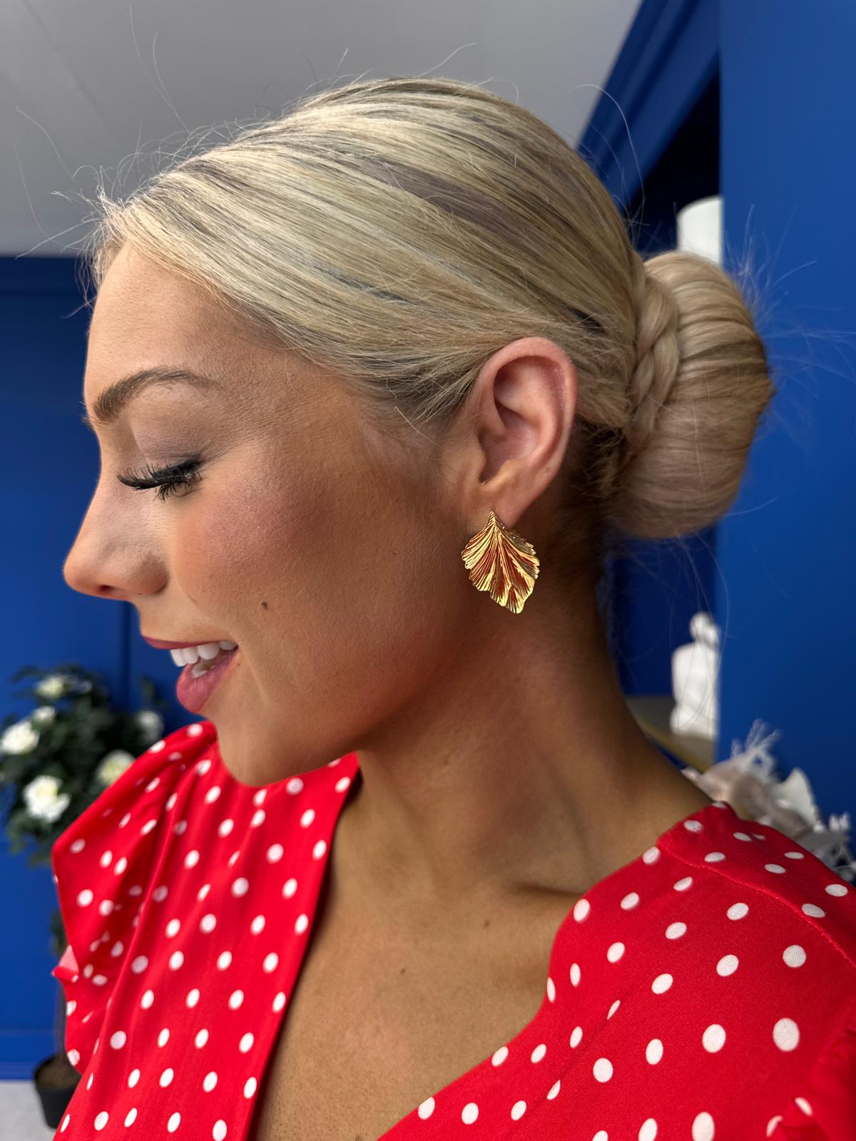 Megan Stud Earrings Gold