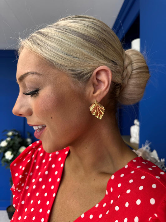 Megan Stud Earrings Gold