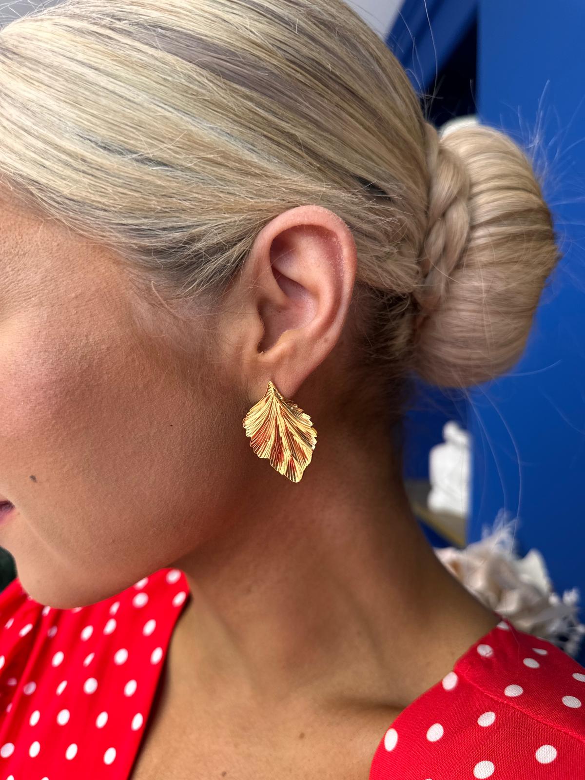 Megan Stud Earrings Gold