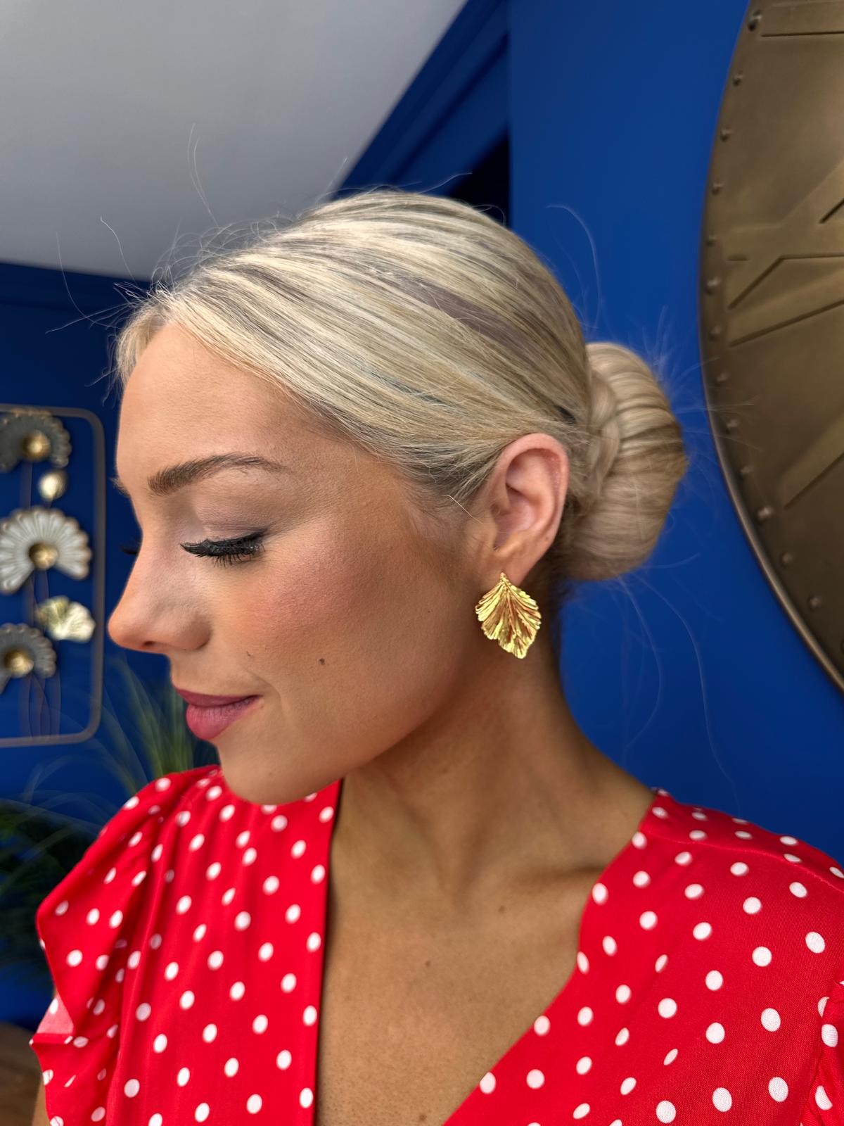 Megan Stud Earrings Gold