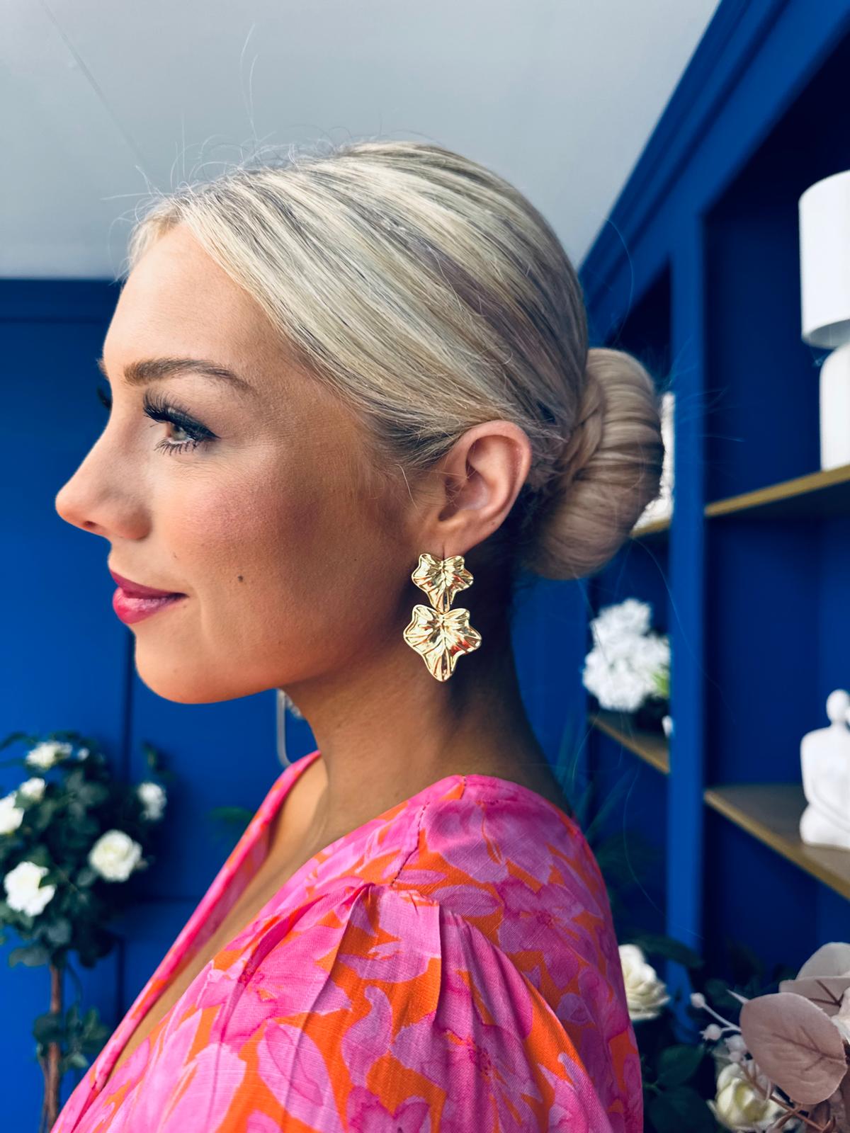 Sadie Drop Earrings Gold