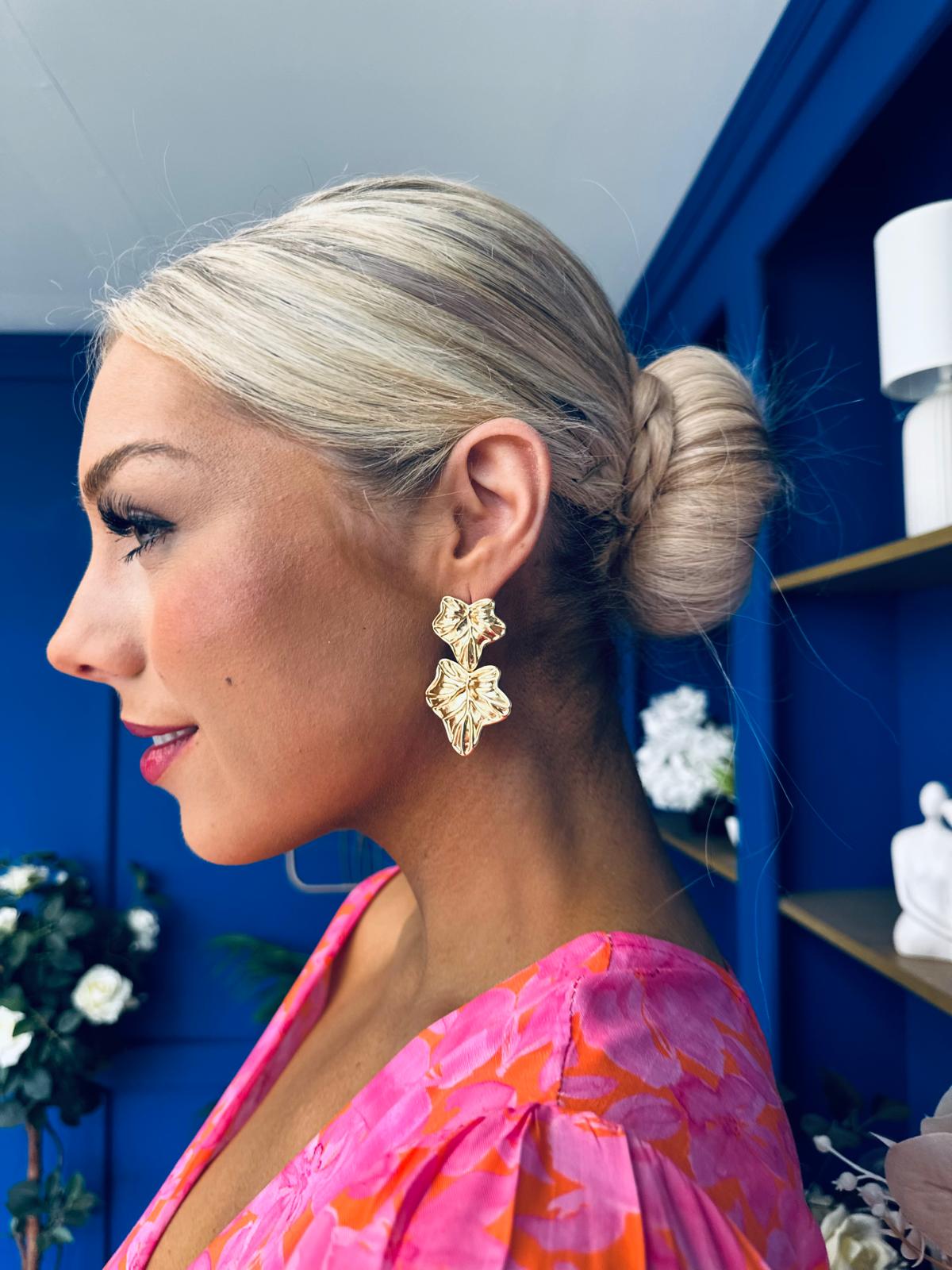 Sadie Drop Earrings Gold