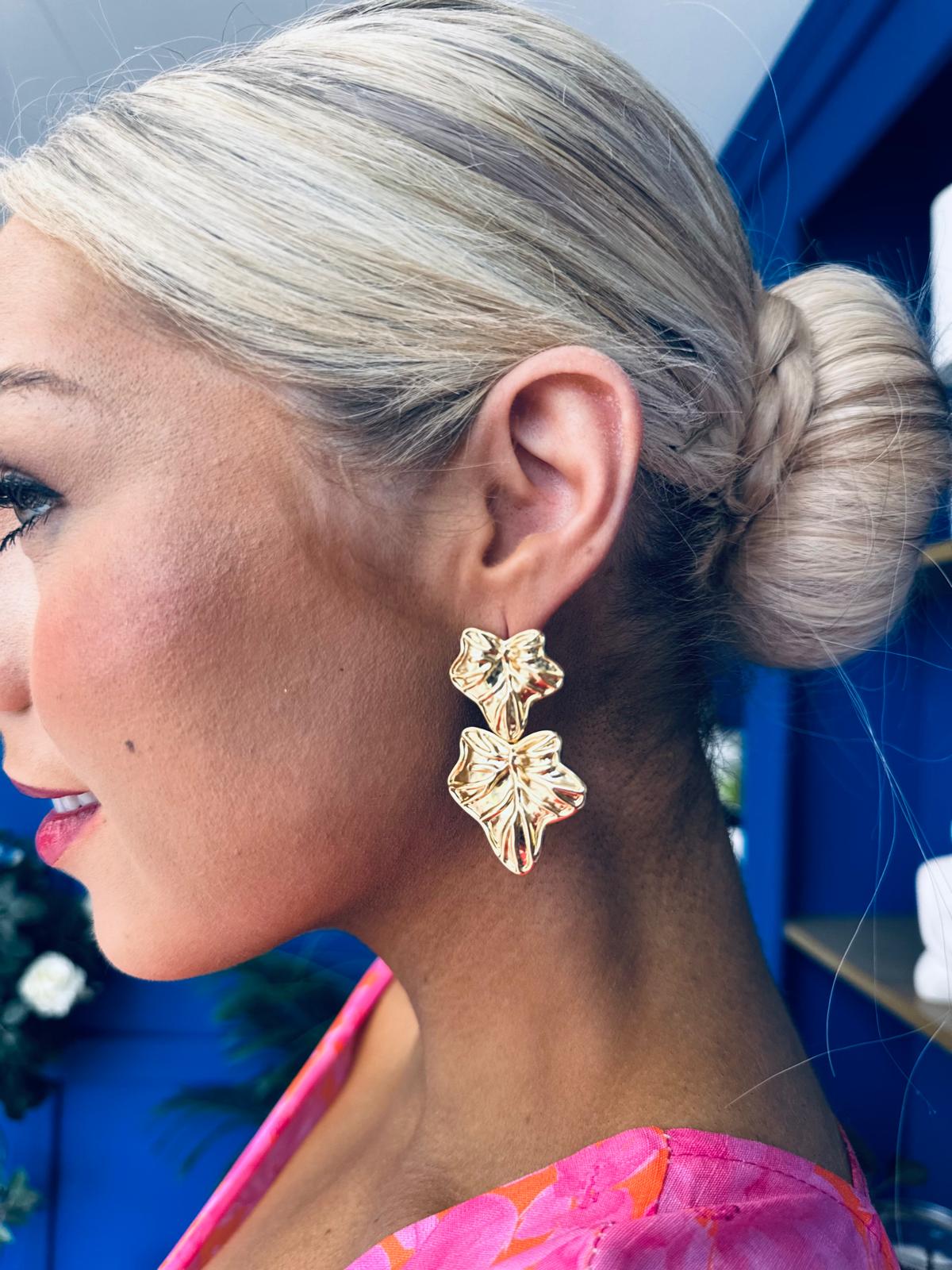 Sadie Drop Earrings Gold