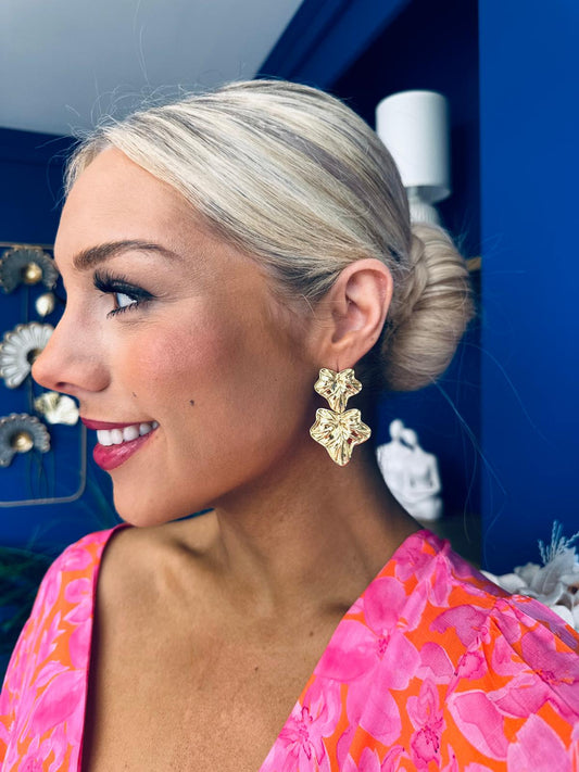 Sadie Drop Earrings Gold