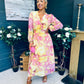 Emily Banded Midi Dress Yellow