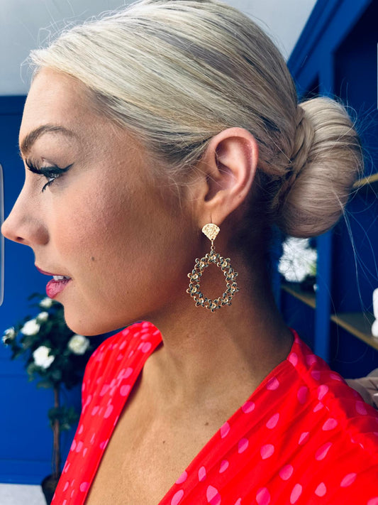 Naomi Drop Earrings Gold