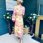 Emily Banded Midi Dress Yellow