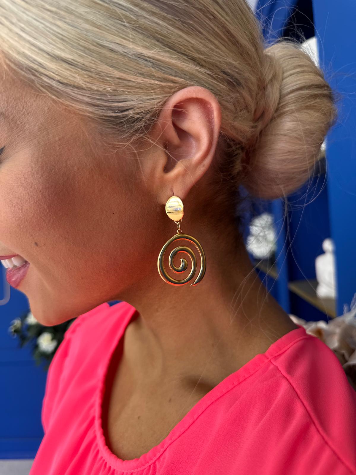 Michelle Drop Earrings Gold