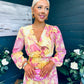 Emily Banded Midi Dress Yellow