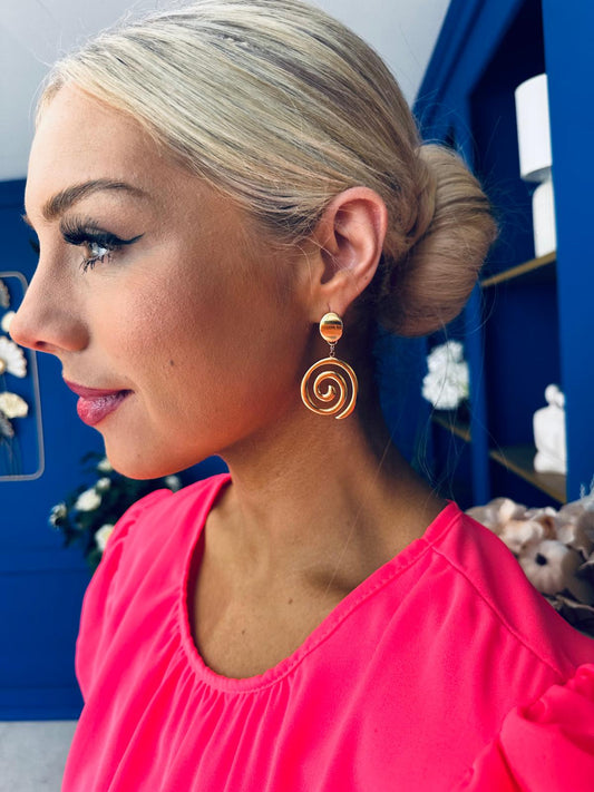 Michelle Drop Earrings Gold