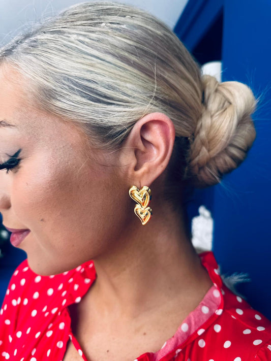 Lucy Stud Earrings Gold