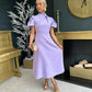 Claudia Detailed Occasion Dress Lilac