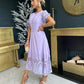 Zoey Crochet Maxi Dress Lilac