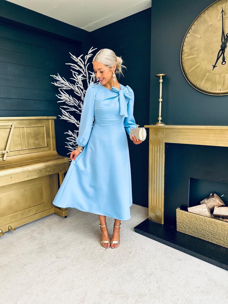 Powder blue occasion dress fashion