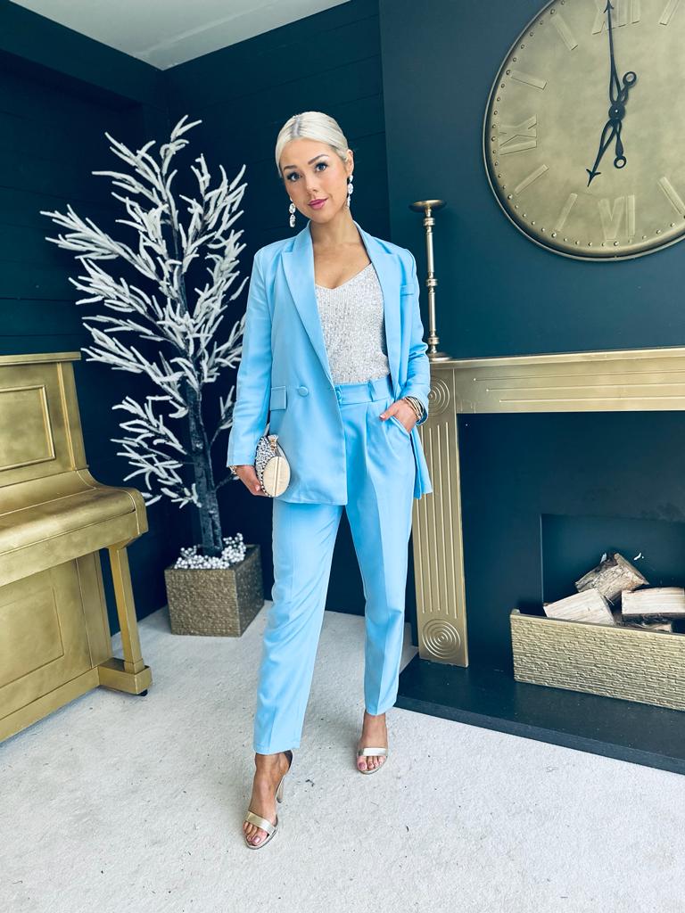 Baby blue clearance double breasted suit