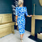 Tiana Midi Dress Royal Blue