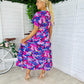 Fawn Maxi Dress Print Purple