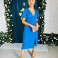 Anette Midi Dress Blue