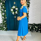Anette Midi Dress Blue