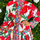 Vogue Detailed Mini Dress Floral