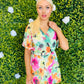 Roze Skater Mini Dress Green