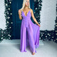 Lyndell Cape Jumpsuit Lilac
